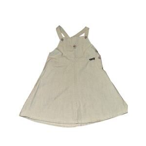 Vintage Petit Bateau Girls Bib Pinstripe Pinafore Overall Dress 5 Ans 5 Years